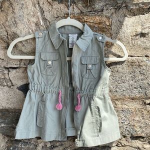 Girls sleeveless spring jacket